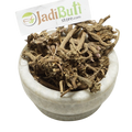 Akarkara mixed brown dried pieces with branch-like and flower-head-like structures in a stone bowl; identity pending — Jadibuti Store