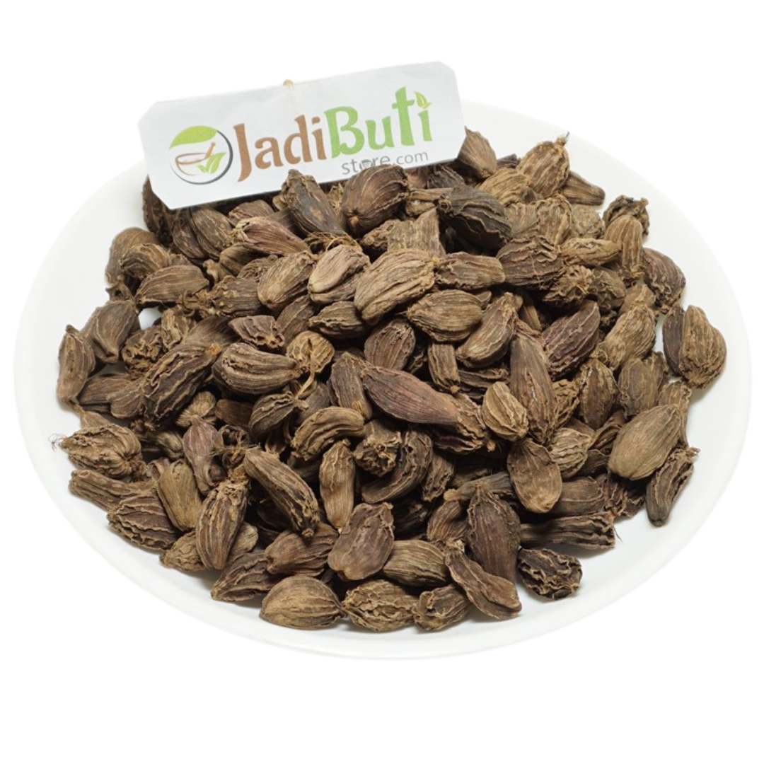 Badi Elaichi (बड़ी इलायची) natural black cardamom fruit