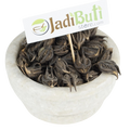 Kaknasa / Baghnakhi / काकनासा — dark horned fruit pods on a bowl