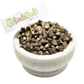 Kali Musli dark-brown cut rhizome pieces with pale cut surfaces in a stone bowl — Jadibuti Store