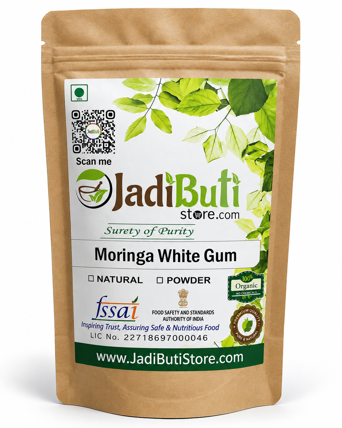 Moringa White Gum (Safed Sahjan Gond)