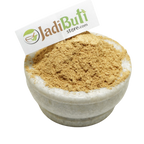 Safed Chandan pale yellow-beige powder in a stone bowl — Jadibuti Store