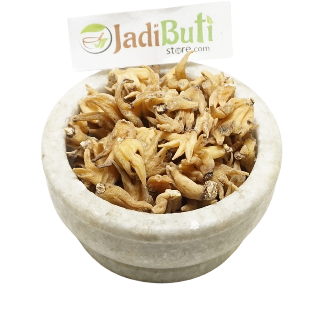 Salab Panja tan dried branched pieces in a stone bowl — Jadibuti Store