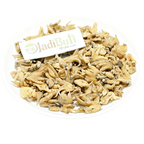 Salab Panja tan dried branched pieces on a white plate — Jadibuti Store