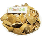 Natural dried Orange Peel / Santra Chilka pieces on a white plate — Jadibuti Store