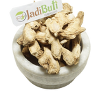 Sonth dried ginger rhizome pieces in a stone bowl — Jadibuti Store