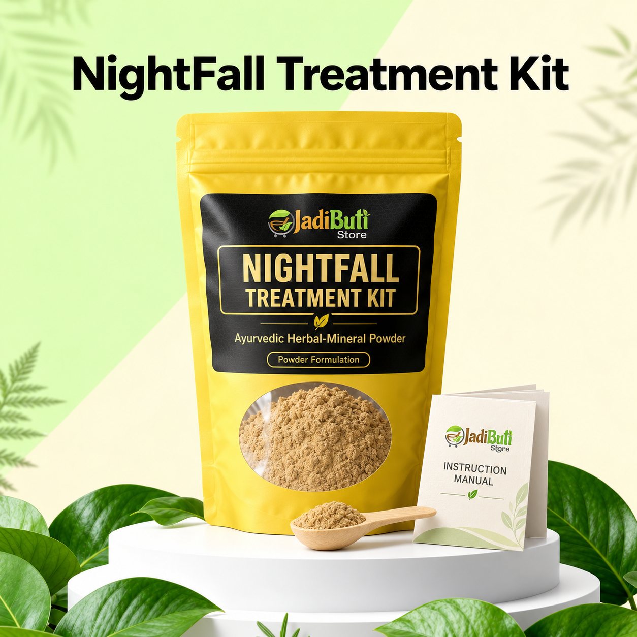 NightFall Treatment Kit — Ayurvedic Herbal-Mineral Powder, Jadibuti Store product rendering